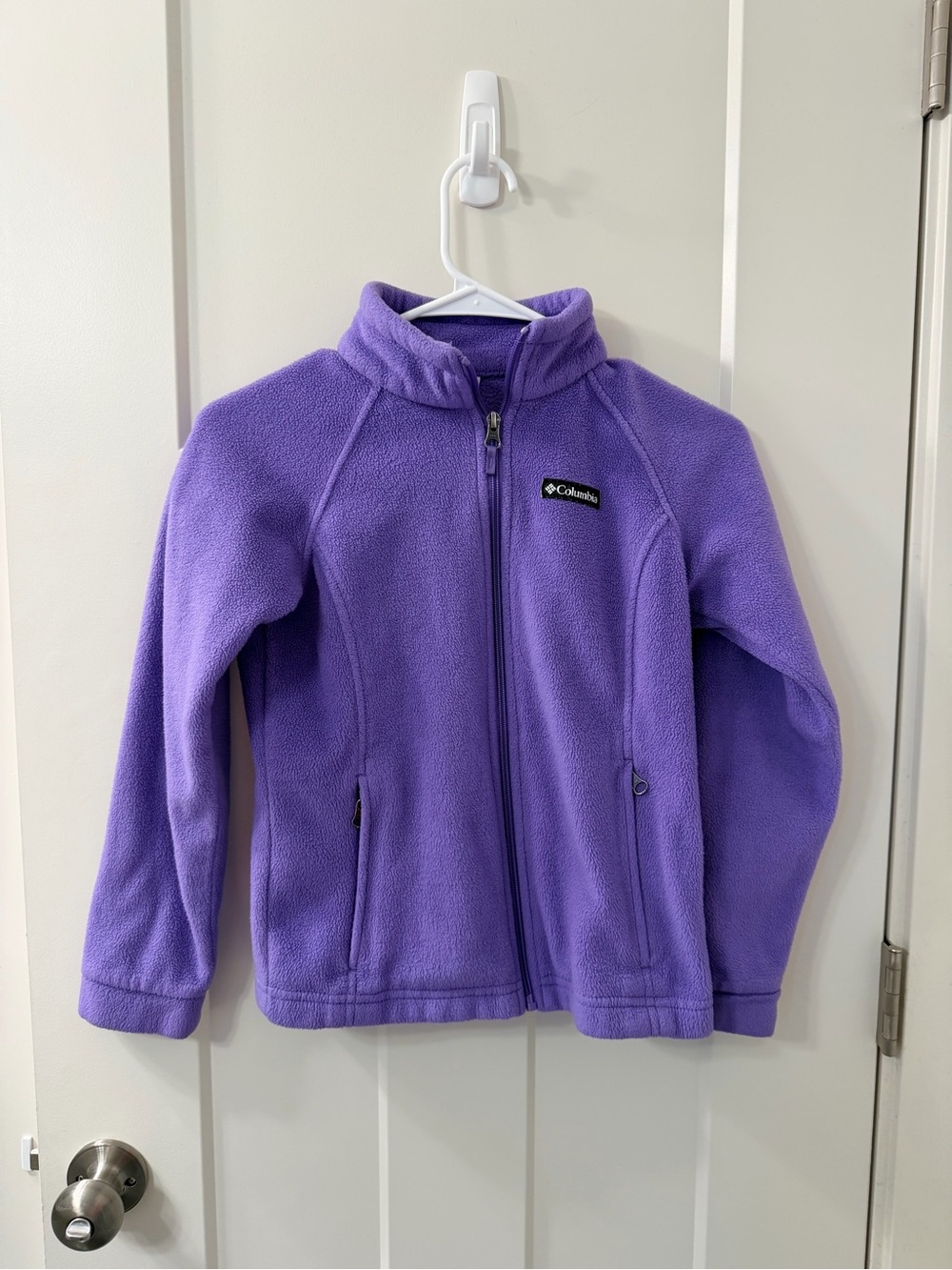 Columbia Girls Fleece Jacket Lot of 2 (Pink &Purple) Youth M 10/12